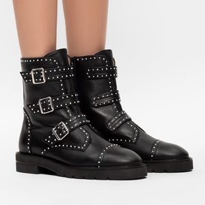 Stuart Weitzman Jesse Lift studded boots